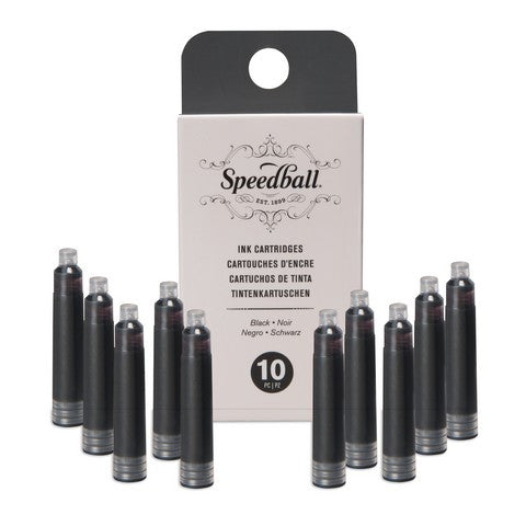Fountain Pen Ink Cartridge 10Pc Set Black