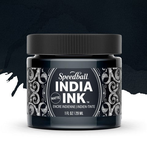 Speedball India Ink 1oz Black Velvet