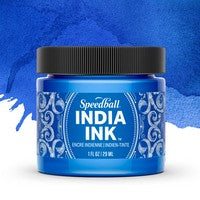 Speedball India Ink 1oz, Sapphire Blue