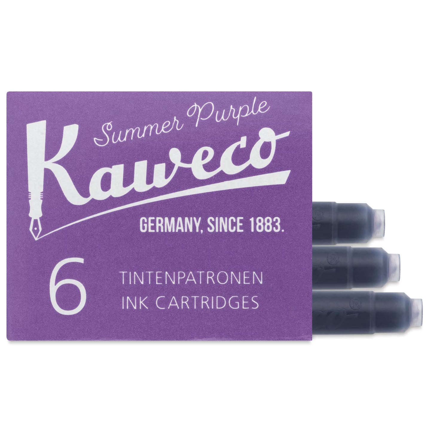 Kaweco Ink Cartridges - Summer Purple, Pkg of 6