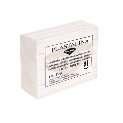 Plastalina Modeling Clay White 1Lb