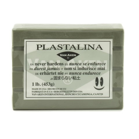 Plastalina Modeling Clay Gray 1Lb