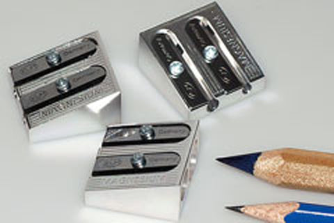 Magnesium Metal Wedge Sharpeners 2 Hole