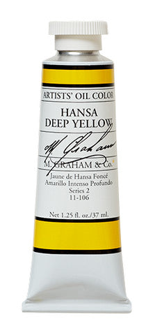 M Graham Hansa Yellow Deep 37ml Oil Color