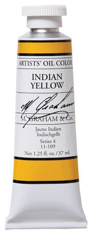 M Graham Indian Yellow 37ml Oil Color