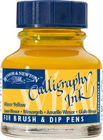Yellow Calligraphy Ink W&N (30ml)
