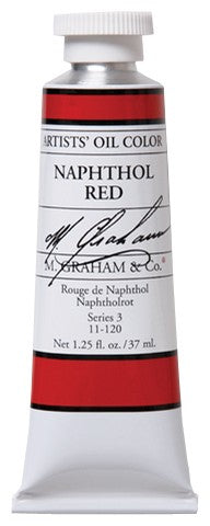 M Graham Naphthol Red 37ml Oil Color
