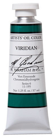 M Graham Viridian 37ml Oil Color