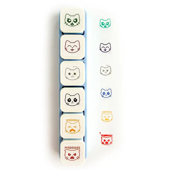 Moody Cats - Push Button Stamps