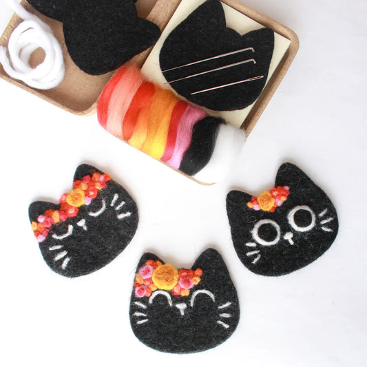 Felting Craft Kit - Black Cats