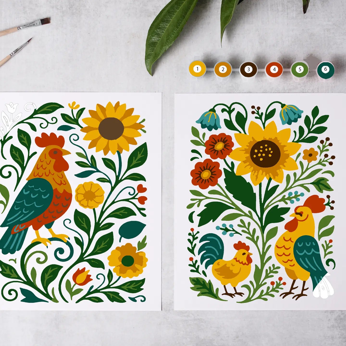 Flock & Flower - Paint by Number Kit