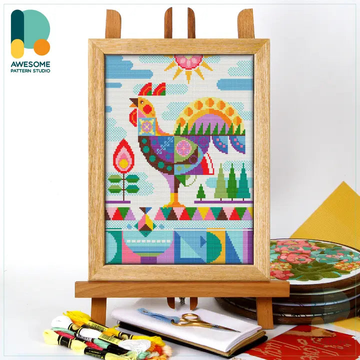 Rooster - Counted Cross Stitch Kit