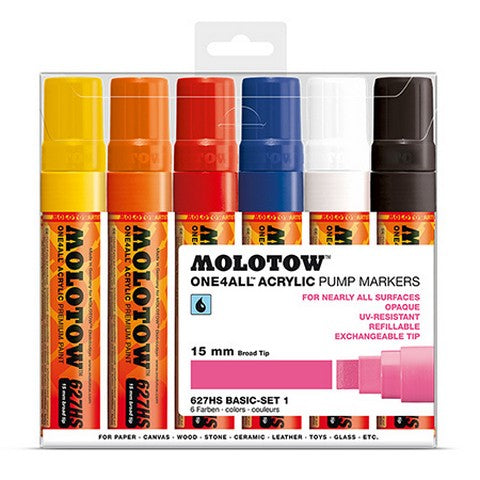 Molotow Marker 627Hs 6Pc Basic Set 1
