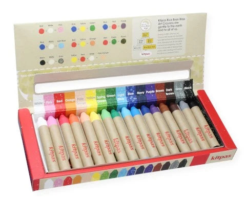 Kitpas Rice Wax Crayons; set of 16