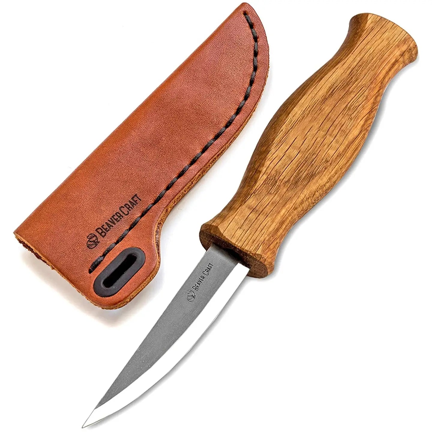 Whittling Knife with Leather Sheath