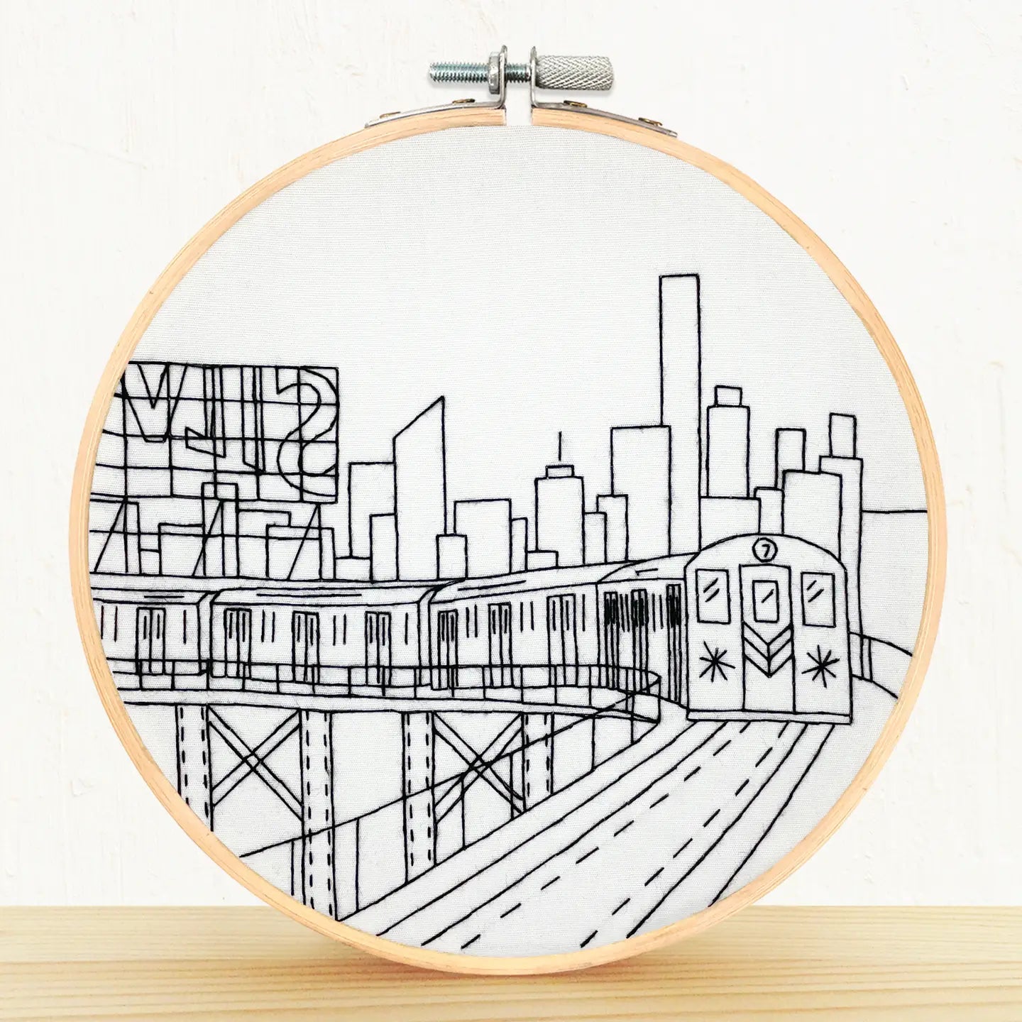 NYC Subway Embroidery Kit