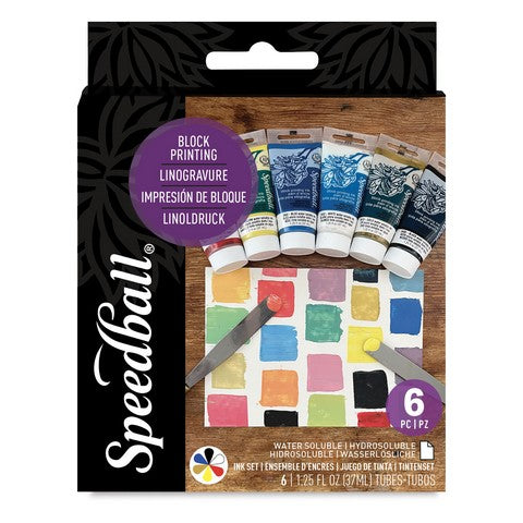 Block Printing Ink Starter Set 6 Tubes