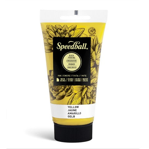 Water Soluble Block Printing Ink 2.5oz Yellow