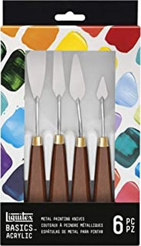 Metal Painting Knives 6Pc Set