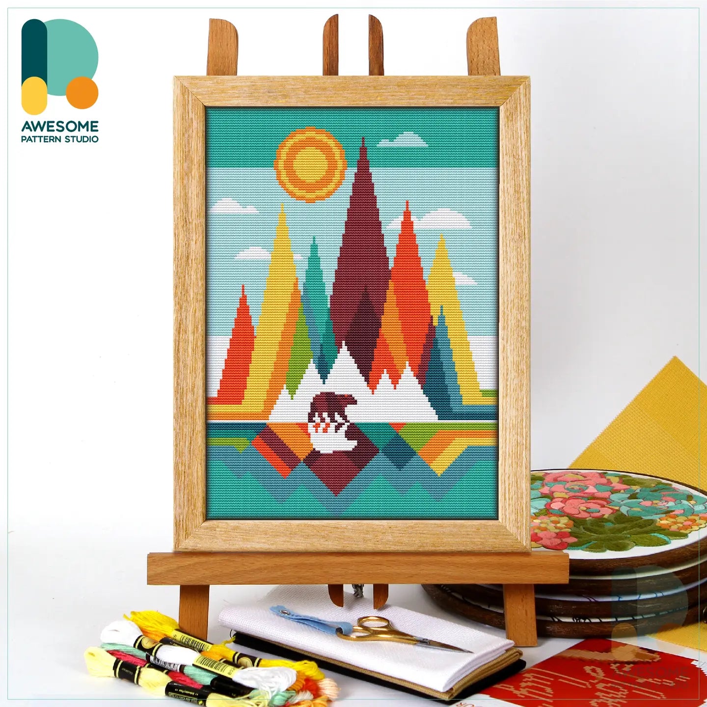 Mountains - Counted Cross Stitch Kit