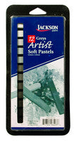 Jackson Soft Pastels; set of 12 - Grays