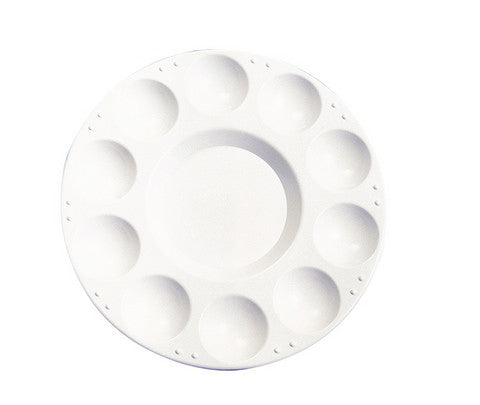 Plastic Palette Tray 10 Well Round 7-1/2 Inch
