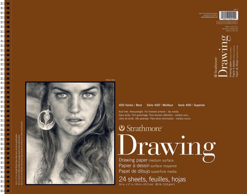 Drawing Medium Surface Spiral 24 Sheets 80Lb 14X17