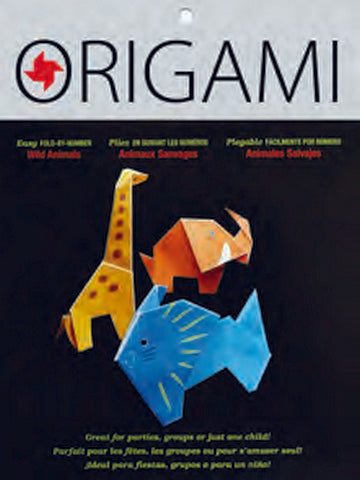 Origami Paper Fold By Number Wild Animals 12 Sheet