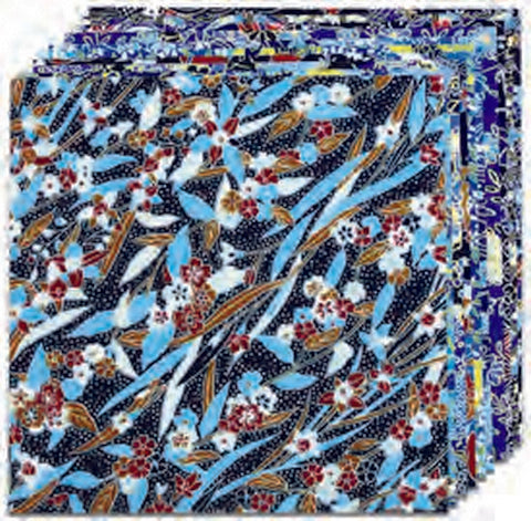 Origami Paper Yuzen Blue 10 Sheets