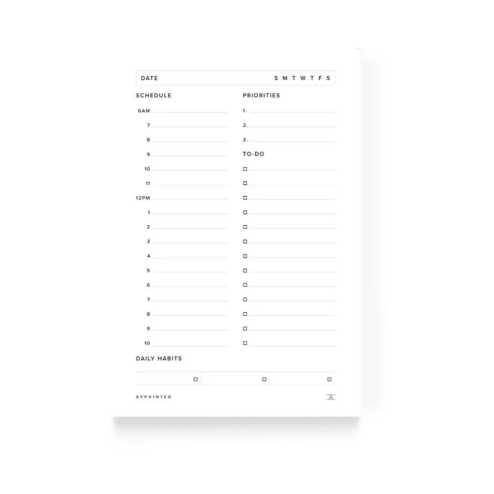 Daily Task Pad by Appointed