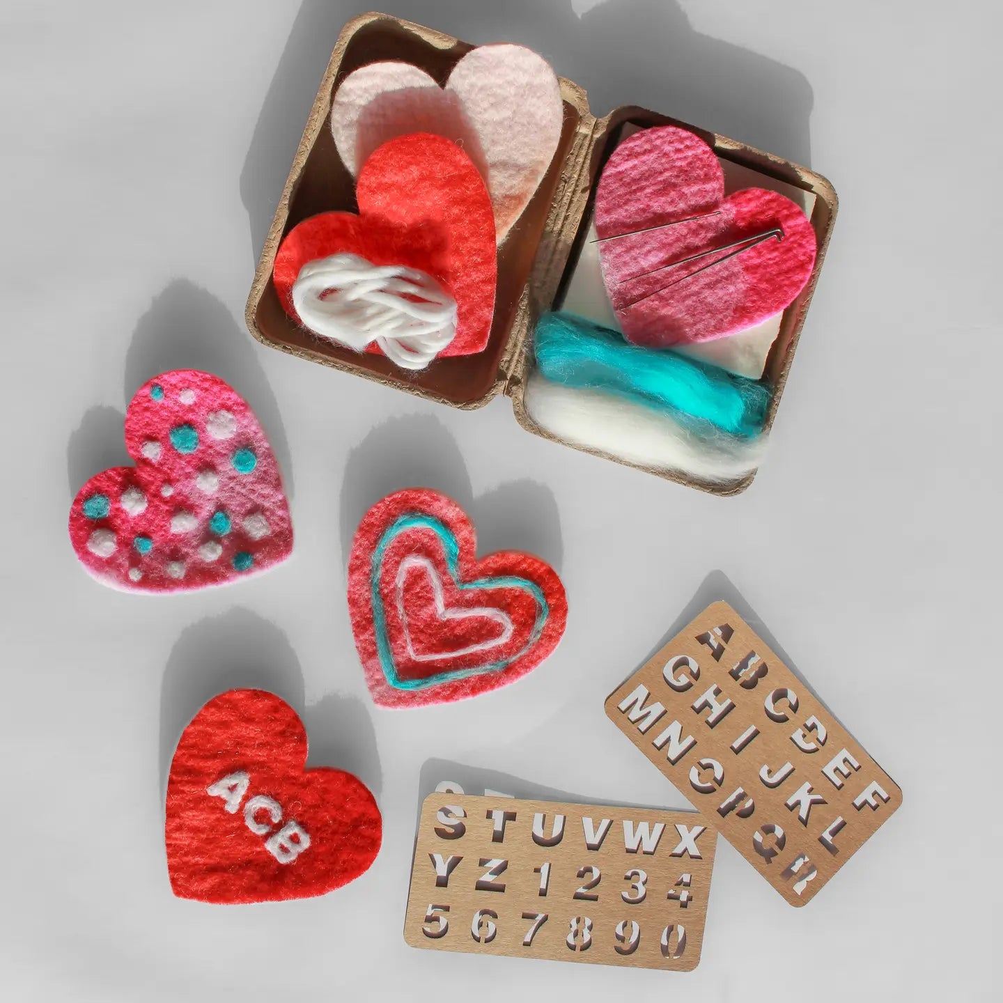 Mini Valentine's Heart Felting Kit