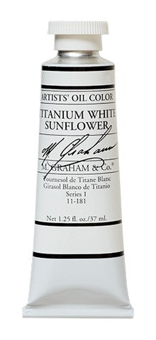 M Graham Titanium White  Sunflower 150ml Oil Color