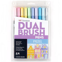 Pastel Set -- Dual Brush Pen, set of 10