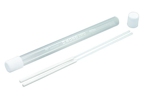 Mono Zero White Vinyl Eraser Refill Round