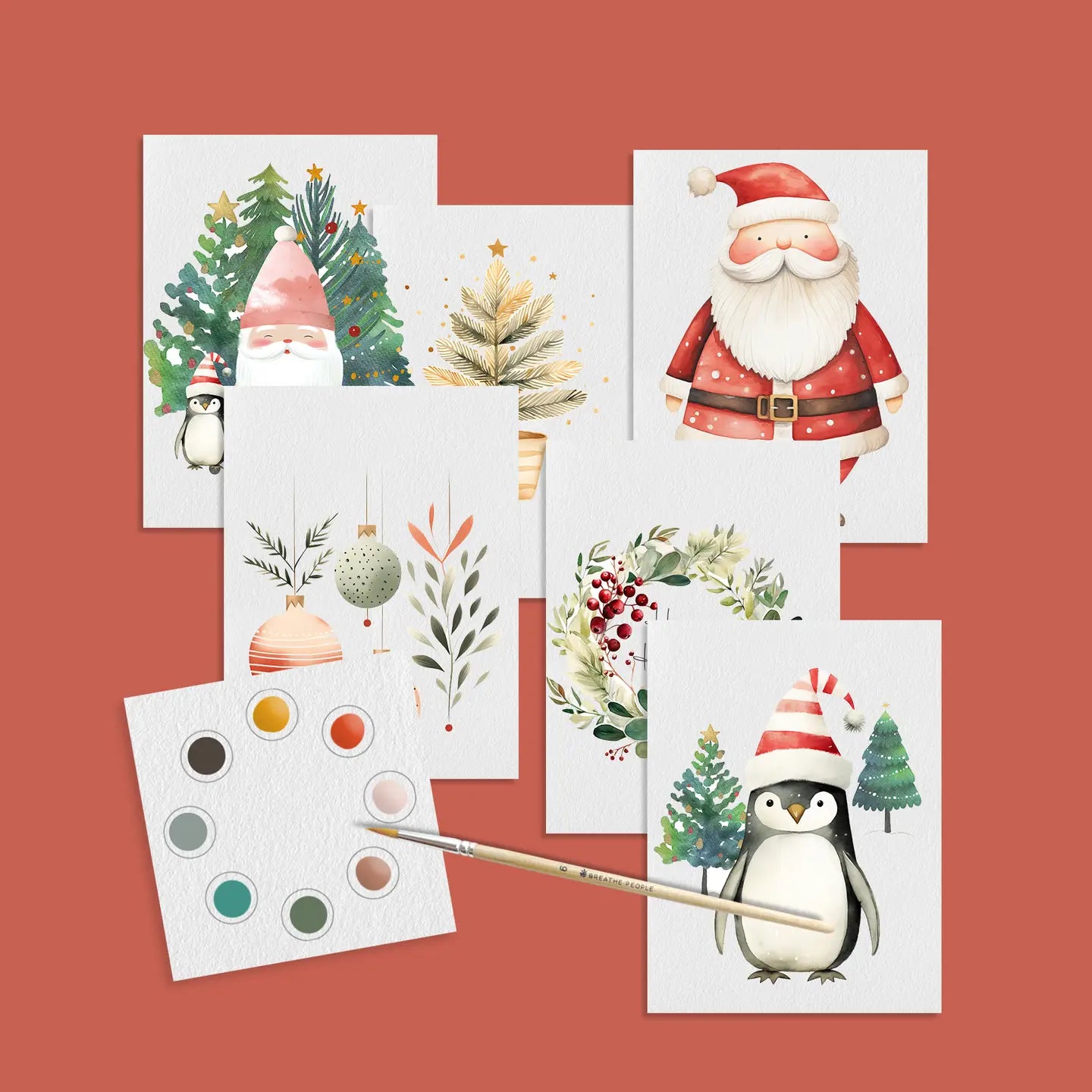 All-in-one Mini Watercolor Kit - Christmas Party