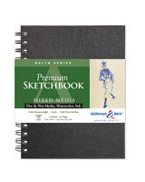 Mixed Media Sketchbook; Delta Series; Wirebound hardcover, 6x8