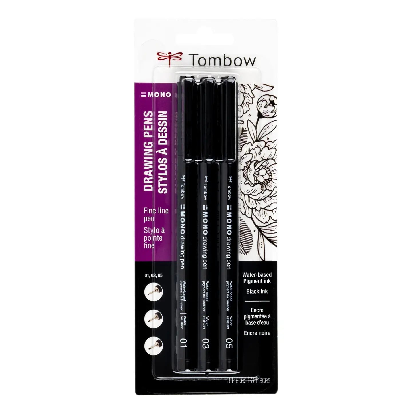 Mono Drawing Pen, set of 3