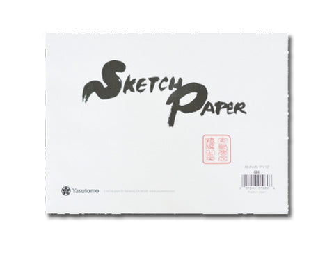 Washi Sumi-E (Hosho) Sketch Paper Pad 70gsm 48sh 9"x12"