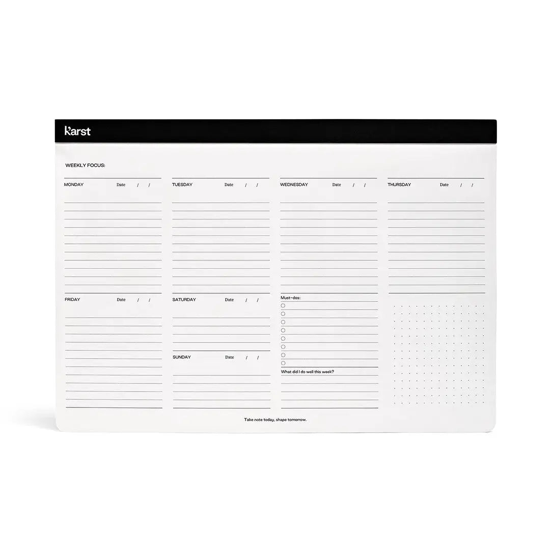 Karst Weekly Desk Planner Pad