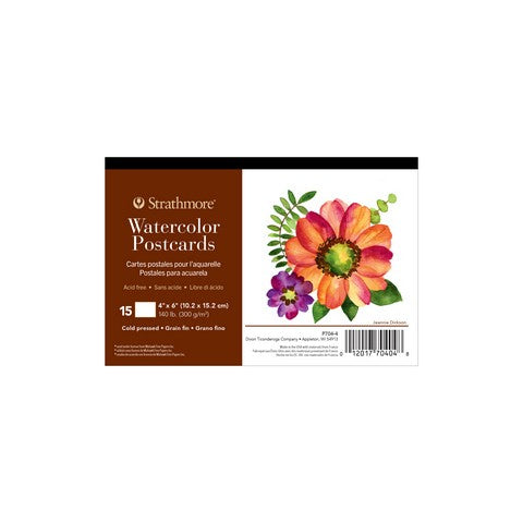 Watercolor 15 Pack Postcard 4X6