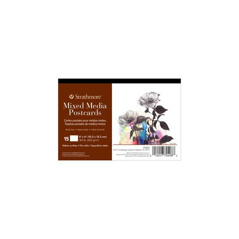 Mixed Media 15 Pack Postcard 4X6