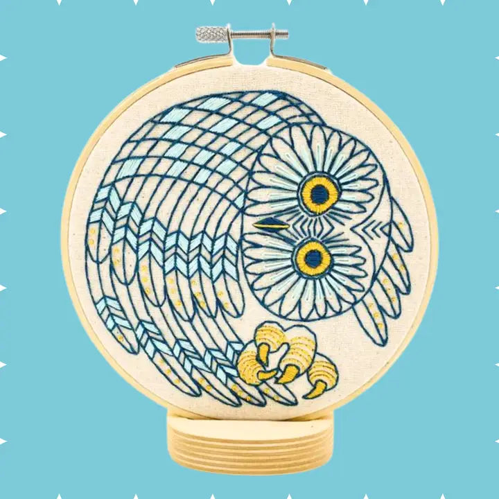 Saw Whet Owl Embroidery Kit
