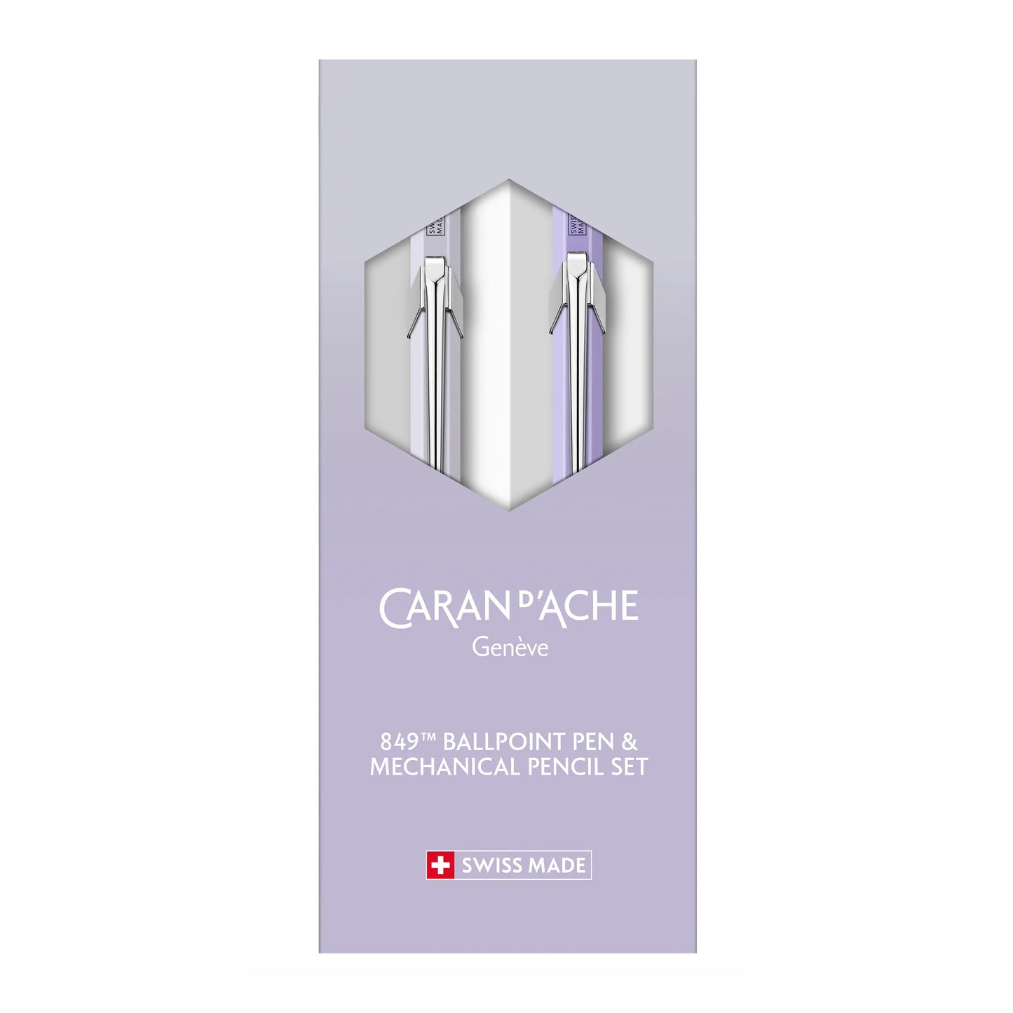 Caran D'Ache Blooming Lavender 849 Pen & Pencil Set