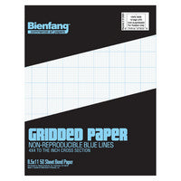 Bienfang 4x4 Graph paper, 8.5x11, 50 sheets