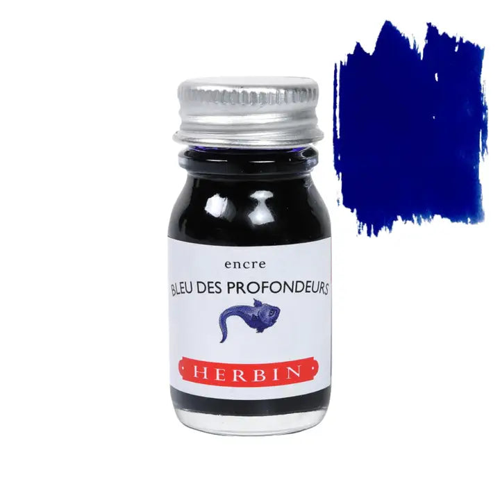 Deep Sea Blue Herbin Fountain Pen Ink, 10ml