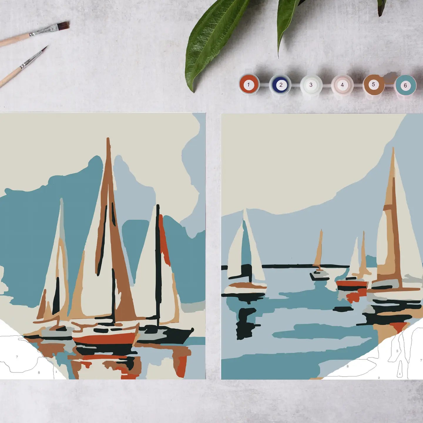 Sailboats - Paint by Number Kit