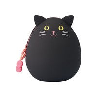 Black Cat Egg-Shaped Pouch