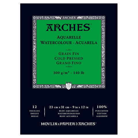 Arches Watercolor Pad; Cold Press (140)