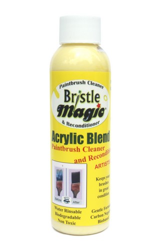 Bristle Magic Acrylic Blend Cream Brush Clean And Cond 4oz