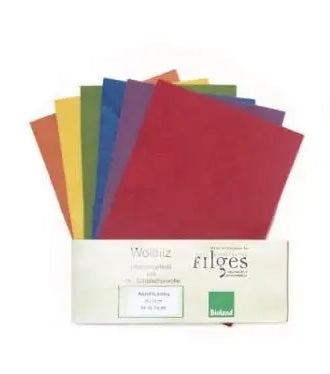 New Eco Wool Felt, 100% Pure , 6 sheets - Basic Colors
